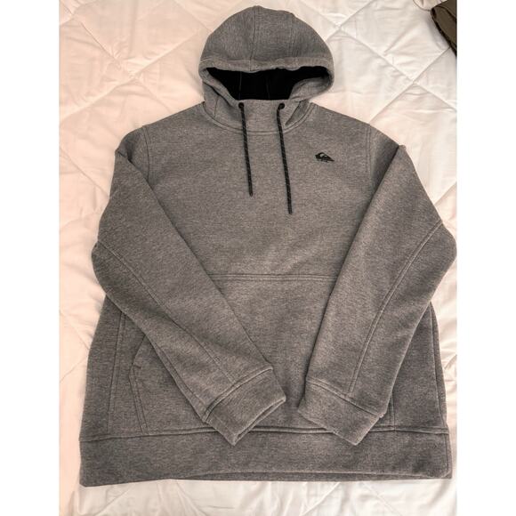 Quiksilver DryFlight Men’s Hoodie Pullover Sweatshirt Large Gray - Picture 1 of 12